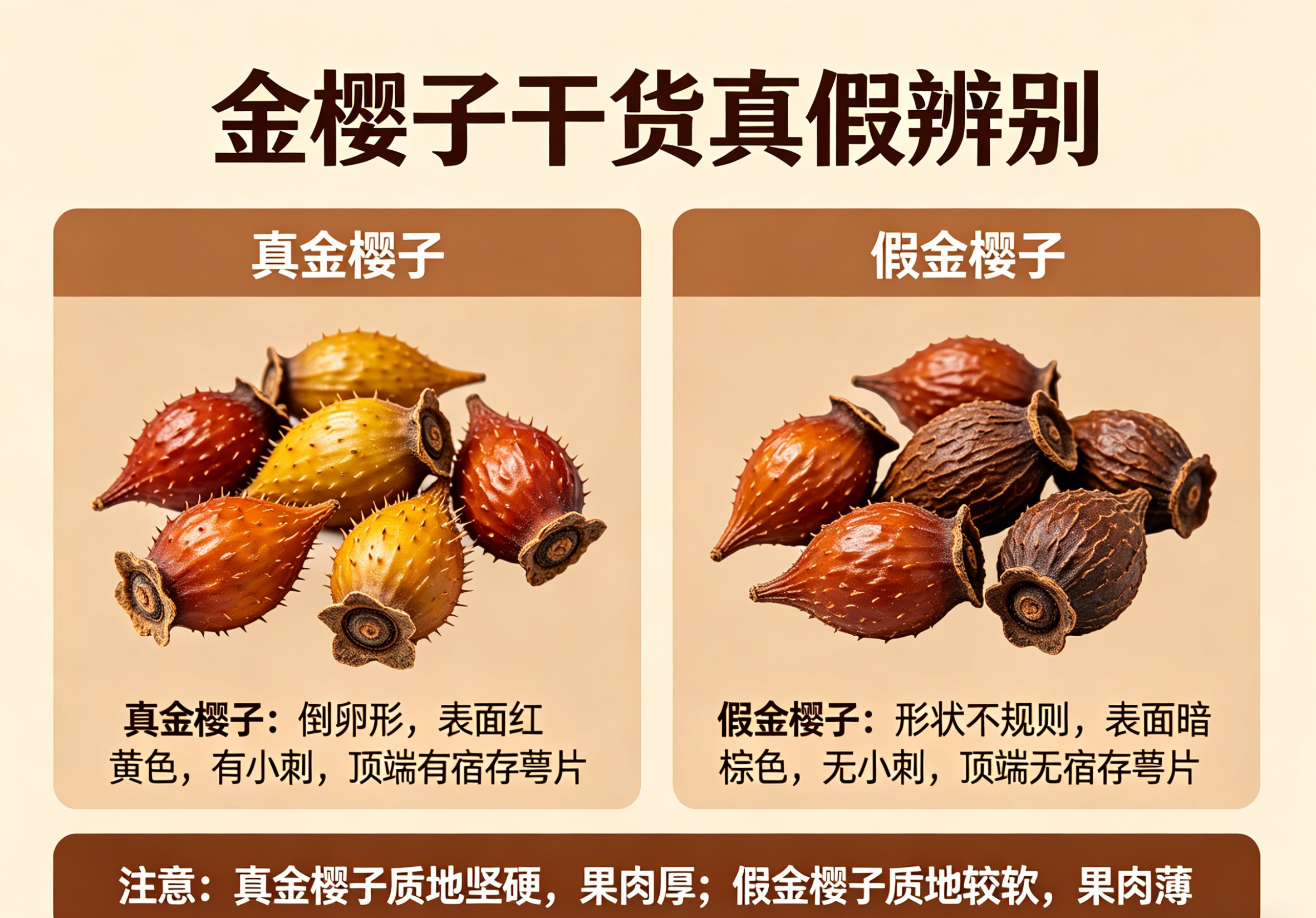 金樱子干货真假辨别